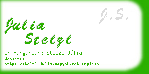 julia stelzl business card